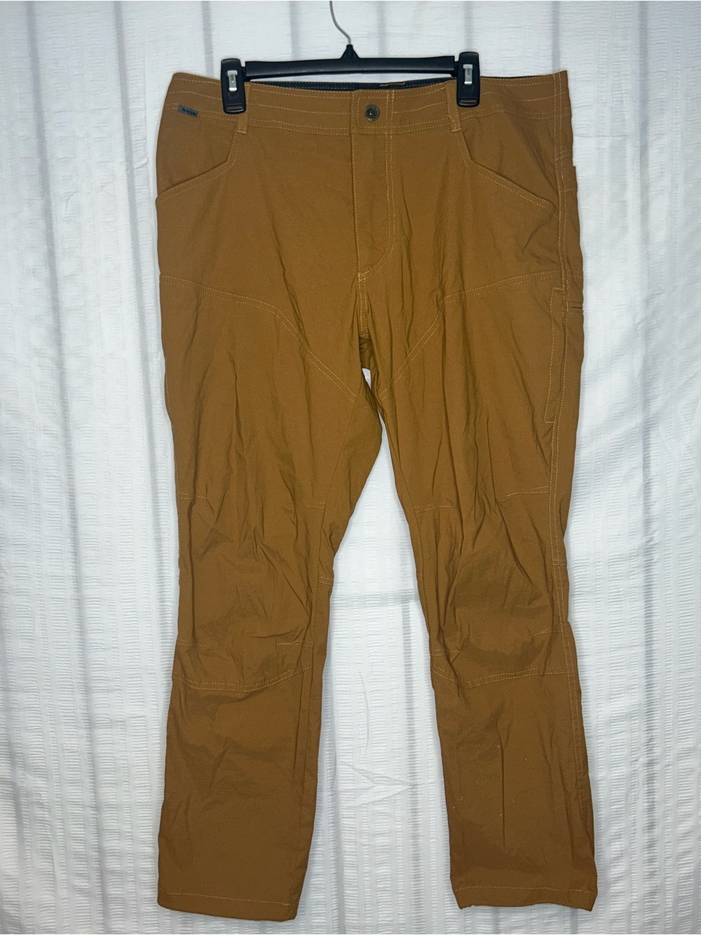 Kuhl Renegade Rock Performance Pants 38x29 Teak Duralux Softshell Climbing EUC